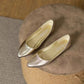 Shiny Comfortable Pointed Toe Flat Shoes