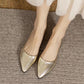Shiny Comfortable Pointed Toe Flat Shoes