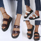Women's Buckle Strap Casual Soft Platform Sandals
