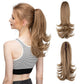 Women's Slightly Curly Chemical Fiber Hair Simulation Natural Fake Ponytail Hairpin