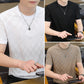Men's Diamond Check Embossed Top
