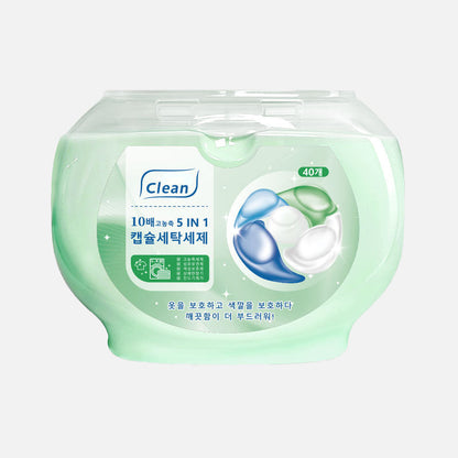 5-in-1 Laundry Detergent Pacs - 40 Counts