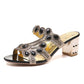 Women's Luxury Crystal-Embellished Open-Toe Sandals
