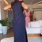 Sleeveless Turtleneck Dress
