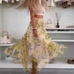 Women's Casual Printed Tulle Skirt