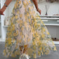 Women's Casual Printed Tulle Skirt