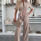 🌸Summer Sale 49% off🌸Women’s Button-Down Jumpsuit with Waist Tie