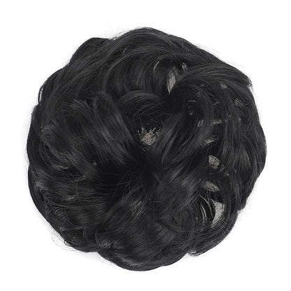 Voluminous Synthetic Bun Wig with Adjustable Clip