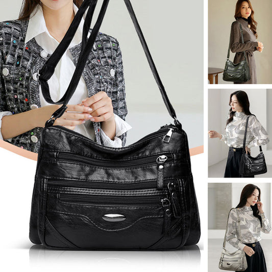 Multi-Pocket Crossbody Shoulder Bag