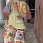 Women’s Vintage Floral Print Shirt & Pants Two-Piece Set