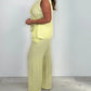Women’s Casual Sleeveless Top & Pants Two-Piece Set