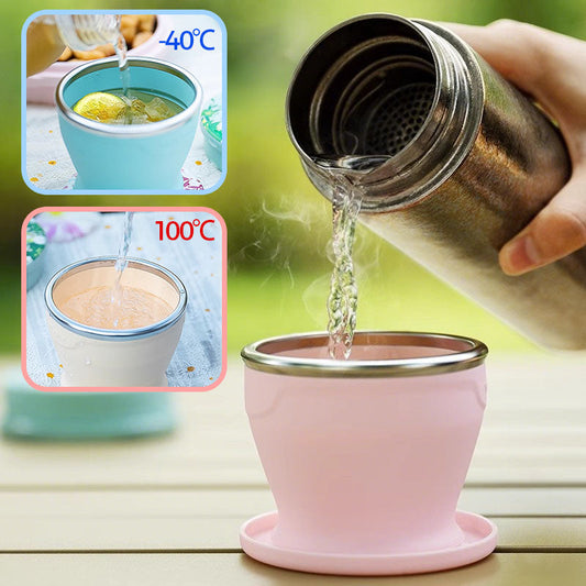 240ml Portable Silicone Folding Cup