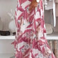 Women’s Elegant Print Pleated Flowy Skirt