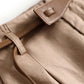 Women's Cotton and Linen Wide-leg Pants (Belt Included)