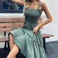 💖Limited Sale 50% OFF💖Women's Sleeveless Smocked Dress with Tiered Ruffle Hem
