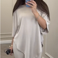 Women's Casual Loose Fit Top & Skirt Two-Piece Set