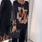 Women’s Elegant Trendy Print Top & Pants Two-Piece Set
