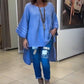 Women's Solid Color Loose-Fit Top