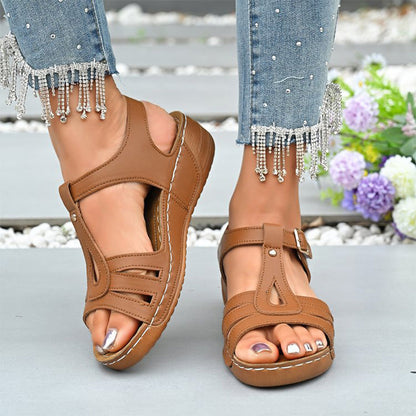 Women's Trendy Comfortable PU Leather Sandals