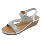 Women's Fashion Rhinestone Platform Wedge Sandals