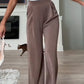 Women's Casual Straight-Leg Pants with Pockets