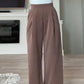 Women's Casual Straight-Leg Pants with Pockets