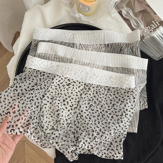 Sheer Animal Print Underwear