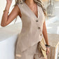 Casual V-Neck Tank Top & Shorts 2 Piece Set