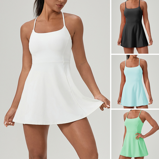 Spaghetti Sports Mini Dress