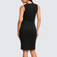 Sleeveless Stretchy Slim Pleated Tank Dress