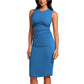 Sleeveless Stretchy Slim Pleated Tank Dress