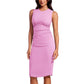 Sleeveless Stretchy Slim Pleated Tank Dress