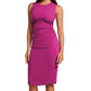 Sleeveless Stretchy Slim Pleated Tank Dress