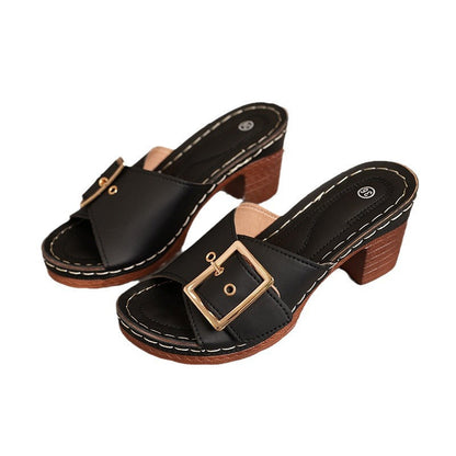 Women's Elegant Comfortable Breathable Slip Resistant Wedge Sandals