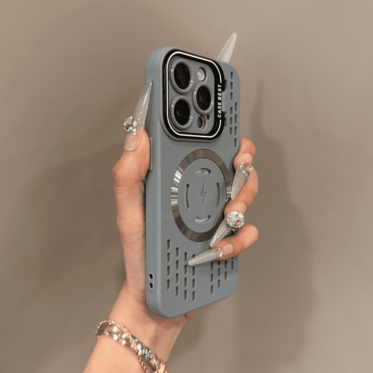 💥📱Soft Silicone Safety Protection Lightning Fast Magnetic Charging Case Cover for iPhone