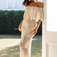 Elegant Knitted Off-Shoulder Dress