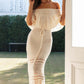 Elegant Knitted Off-Shoulder Dress
