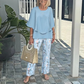 💃2025 Hot Sale 50% Off🔥Women’s Printed Pants and Crew Neck Top Set