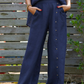 Women's Casual V-neck Top & Bottom Set