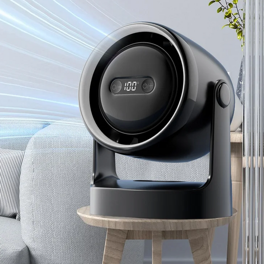 3-in-1 LED Light & Built-in Aromatherapy Diffuser Silent Mini Fan