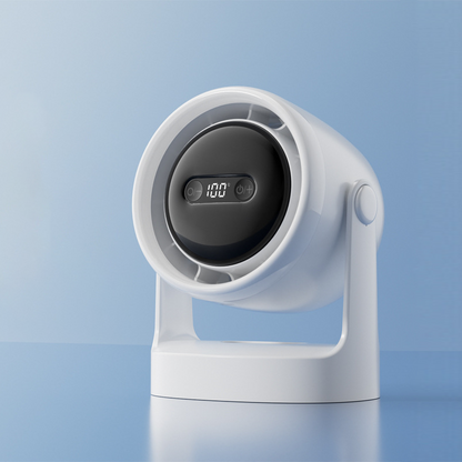 3-in-1 LED Light & Built-in Aromatherapy Diffuser Silent Mini Fan