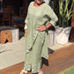 Women's Casual Irregular Hem Top and Pants Set