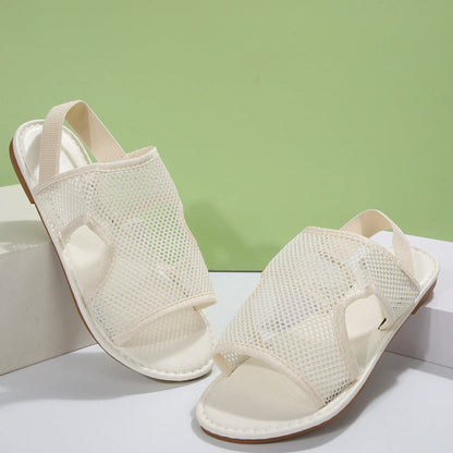 Flat Breathable Mesh Sandals for Beach Wear