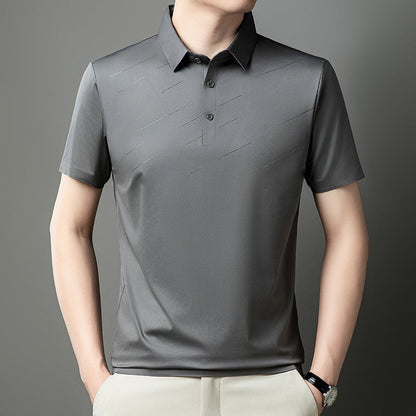 Men's Ice Silk Lapel Shirt
