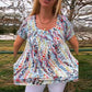 Printed Loose Fit Short Sleeve Casual T-Shirt