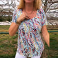 Printed Loose Fit Short Sleeve Casual T-Shirt