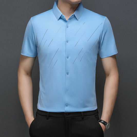 Men's Business Casual Short Sleeve Shirt