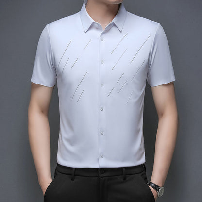 Men's Business Casual Short Sleeve Shirt