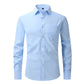 Men's Solid Stretch Long Sleeve Dress Shirt