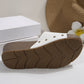 Women's Leopard Platform Slip-On Wedge Sandals